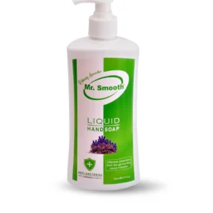 Mr. Smooth antibacterial product packaging – Powerful protection against germs and bacteria