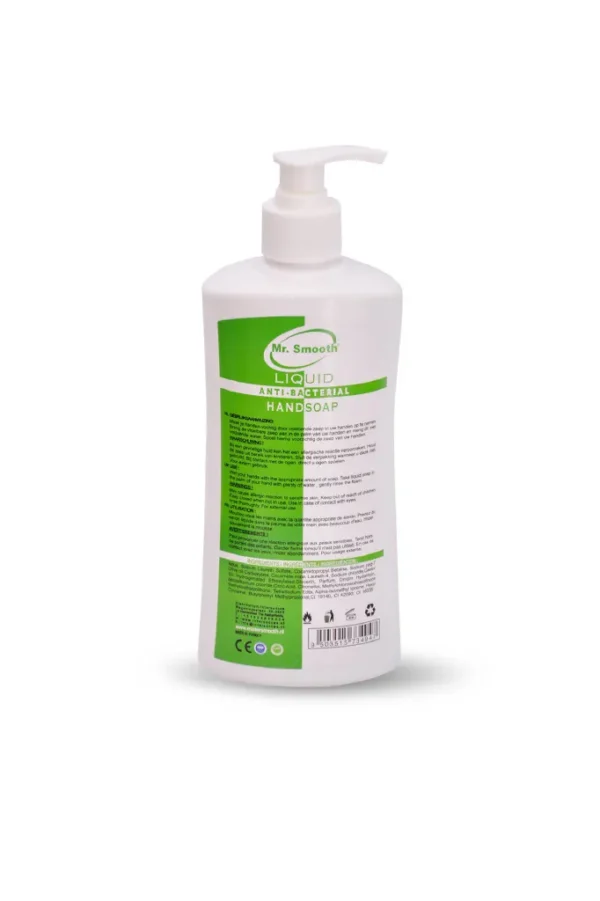 Mr. Smooth antibacterial product packaging – Powerful protection against germs and bacteria