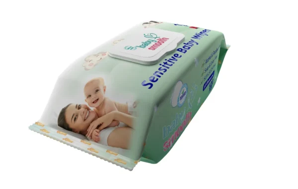 Baby Smooth baby wipes packaging – Gentle and soothing wipes for delicate baby skin