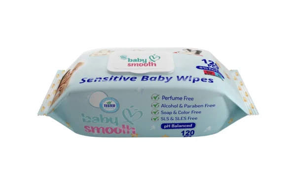 Baby Smooth baby wipes packaging – Gentle and soothing wipes for delicate baby skin