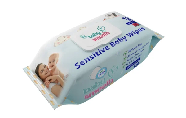 Baby Smooth baby wipes packaging – Gentle and soothing wipes for delicate baby skin