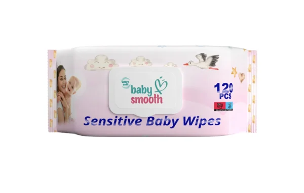 Baby Smooth baby wipes packaging – Gentle and soothing wipes for delicate baby skin