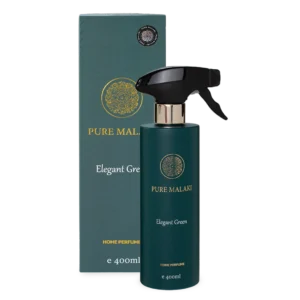 Pure Malaki Elegant Green Perfume in a 400ml bottle, featuring a refreshing fragrance with citrus and herbal notes.